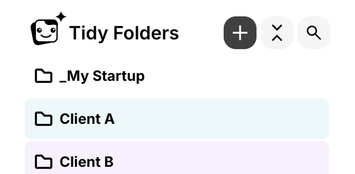 Cropped peek at the extension panel that adds Gemini folders to the sidebar
